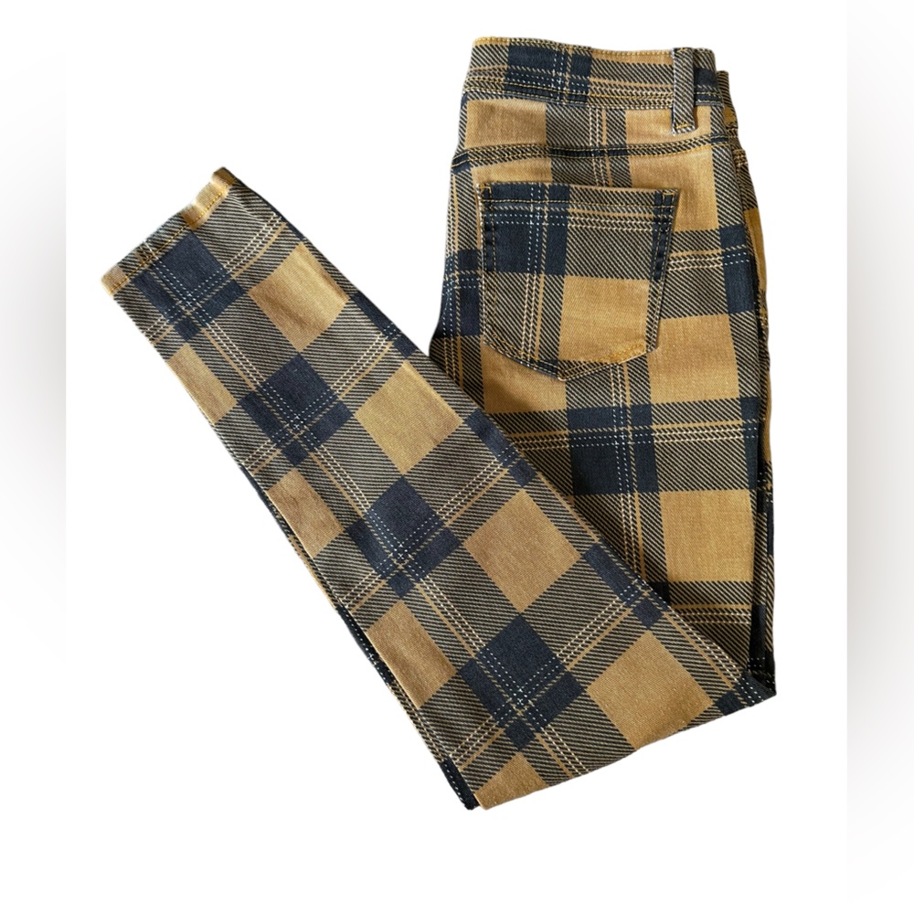 Rocks&Indigo Plaid Women’s Skinny Jeans Size 28